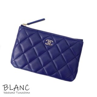 シャネル(CHANEL)のシャネル マトラッセ クラシック ミニ ポーチ ラムスキン A69523(ポーチ)