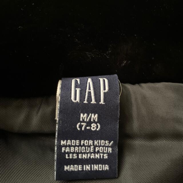 GAP Kids(ギャップキッズ)のGAP キッズ　アウター　ファージャケット　ブラック　ボアジャケット キッズ/ベビー/マタニティのキッズ服女の子用(90cm~)(ジャケット/上着)の商品写真