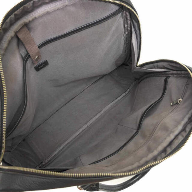 シップス／SHIPS バッグ ブリーフケース ビジネスバッグ 鞄 ビジネス メンズ 男性 男性用レザー 革 本革 ブラック 黒  118-43-2645 シボ革 シュリンクレザー 7