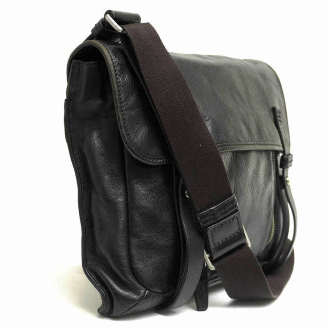 トゥミ／TUMI バッグ ショルダーバッグ 鞄 メンズ 男性 男性用レザー 革 本革 ブラック 黒  68153D Laredo コロラド デラックス・メッセンジャー メッセンジャーバッグ シボ革 シュリンクレザー 2
