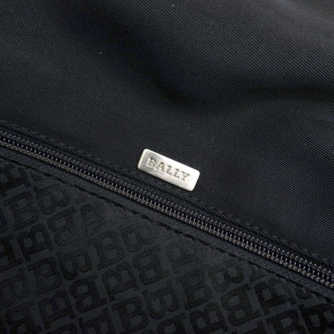 バリー／BALLY バッグ ショルダーバッグ 鞄 メンズ 男性 男性用ナイロン レザー 革 本革 ブラック 黒  フラップ式 メッセンジャーバッグ 8