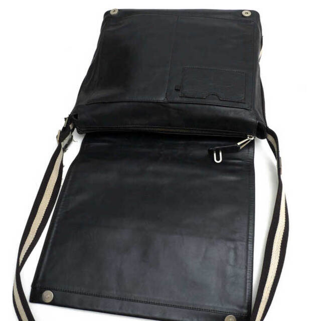 バリー／BALLY バッグ ショルダーバッグ 鞄 メンズ 男性 男性用レザー 革 本革 ブラック 黒  フラップ式 メッセンジャーバッグ 5