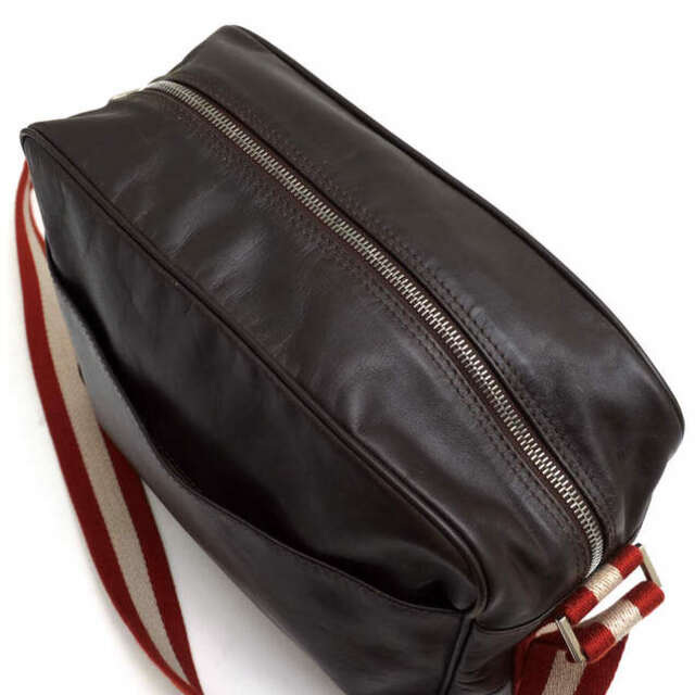 バリー/BALLY バッグ ショルダーバッグ 鞄 メンズ 男性 男性用レザー 革 本革 ダークブラウン 茶 ブラウン Teodosia