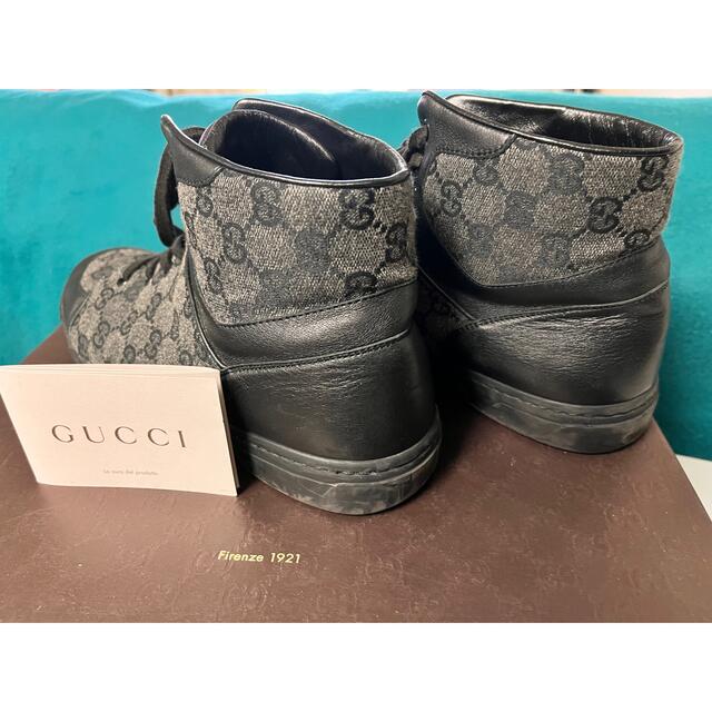 Gucci(グッチ)のGUCCI グッチハイカットスニーカー　箱付 メンズの靴/シューズ(スニーカー)の商品写真