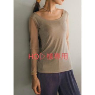 マルテ(Marte)のMARTE Mesh Sleeve Tops(カットソー(長袖/七分))