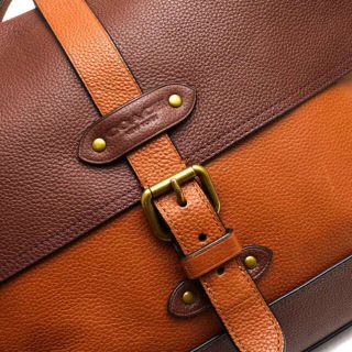 コーチ／COACH バッグ ショルダーバッグ メンズ レザー 革 本革  89894 HUDSON MESSENGER IN HERITAGE COLORBLOCK LEATHER メッセンジャーバッグ ハドソン メッセンジャー イン ヘリテージ カラーブロック レザー フラップ式 メッセンジャーバッグ シュリンクレザー