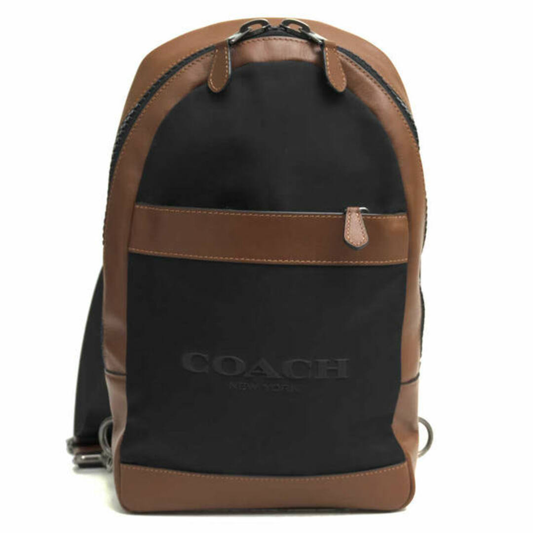 コーチ／COACH バッグ ショルダーバッグ 鞄 メンズ 男性 男性用ナイロン レザー 革 本革 ブラック 黒  F59320 CHARLES PACK IN NYLON チャールズ スリングバッグ ボディバッグ 肩掛け ワンショルダーバッグ