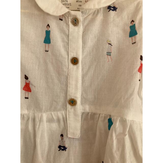 ZARA KIDS(ザラキッズ)のZARA BABY GIRL ドール柄ブラウス キッズ/ベビー/マタニティのベビー服(~85cm)(シャツ/カットソー)の商品写真