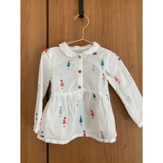 ザラキッズ(ZARA KIDS)のZARA BABY GIRL ドール柄ブラウス(シャツ/カットソー)