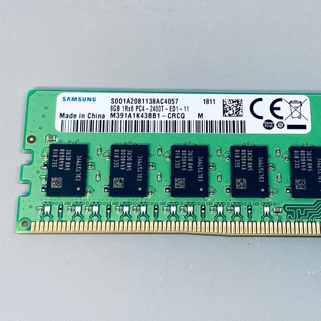 Lenovo(レノボ)のSAMSUNG DDR4-2400 ECC Unbuffered 8GB スマホ/家電/カメラのPC/タブレット(PCパーツ)の商品写真
