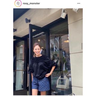 rosymonster新品キルティングデニムショートパンツ⭐︎ロージー