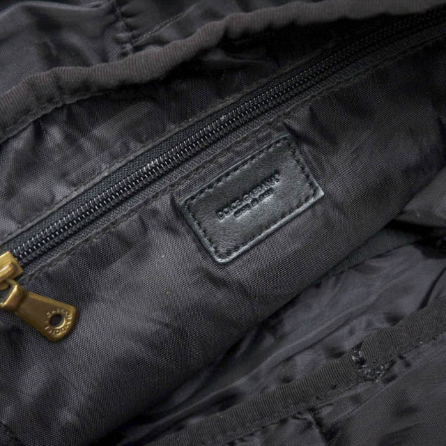 DOLCE&GABBANA シュリンクレザー ボストンバッグ-