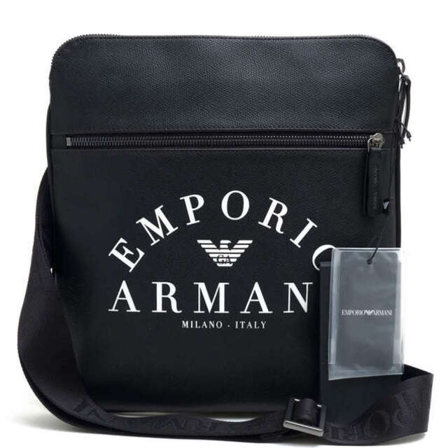 アルマーニ／EMPORIO ARMANI バッグ ショルダーバッグ 鞄 メンズ 男性 男性用PVCレザー ブラック 黒  Y4M184 YFE5J クロスボディ