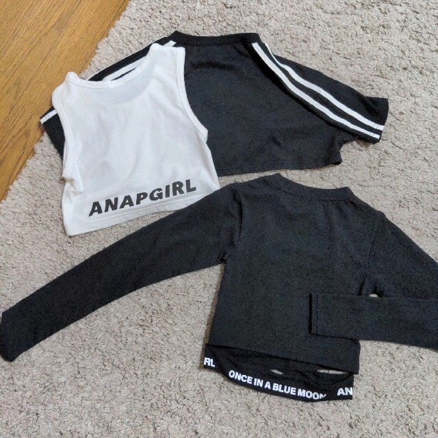 ANAP GiRL(アナップガール)のANAP GIRL　セット　XS S キッズ/ベビー/マタニティのキッズ服女の子用(90cm~)(Tシャツ/カットソー)の商品写真