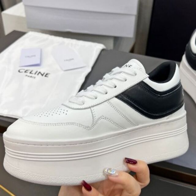 国内直営店《CELINE》ブロックスニーカー ウェッジアウトソール - cert ...