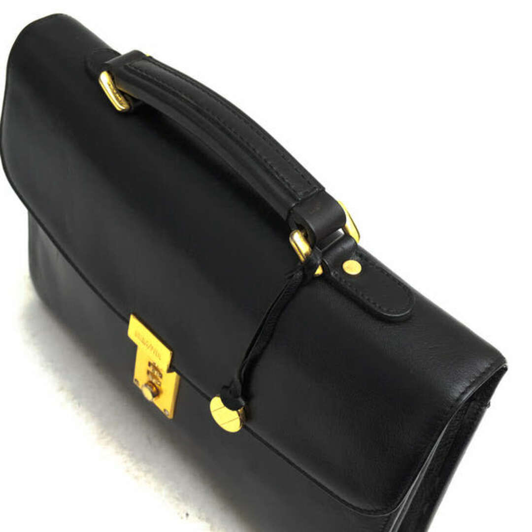ゴールドファイル／GOLD PFEIL バッグ ブリーフケース ビジネスバッグ 鞄 ビジネス メンズ 男性 男性用レザー 革 本革 ブラック 黒  フラップ式