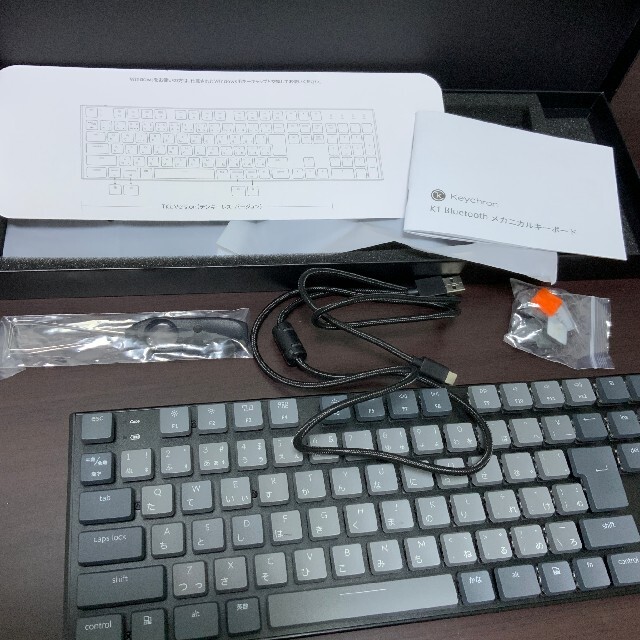 Keychron ワイヤレス メカニカルキーボード RGB 日本語 茶軸