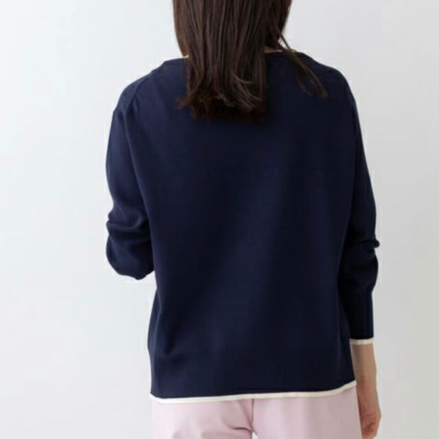 sono ネイビー エッセンシャルニットプルオーバー