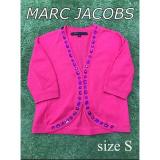 マークジェイコブス(MARC JACOBS)のビジュー マークジェイコブス MARCJACOBS リボン カーディガン ピンク(カーディガン)