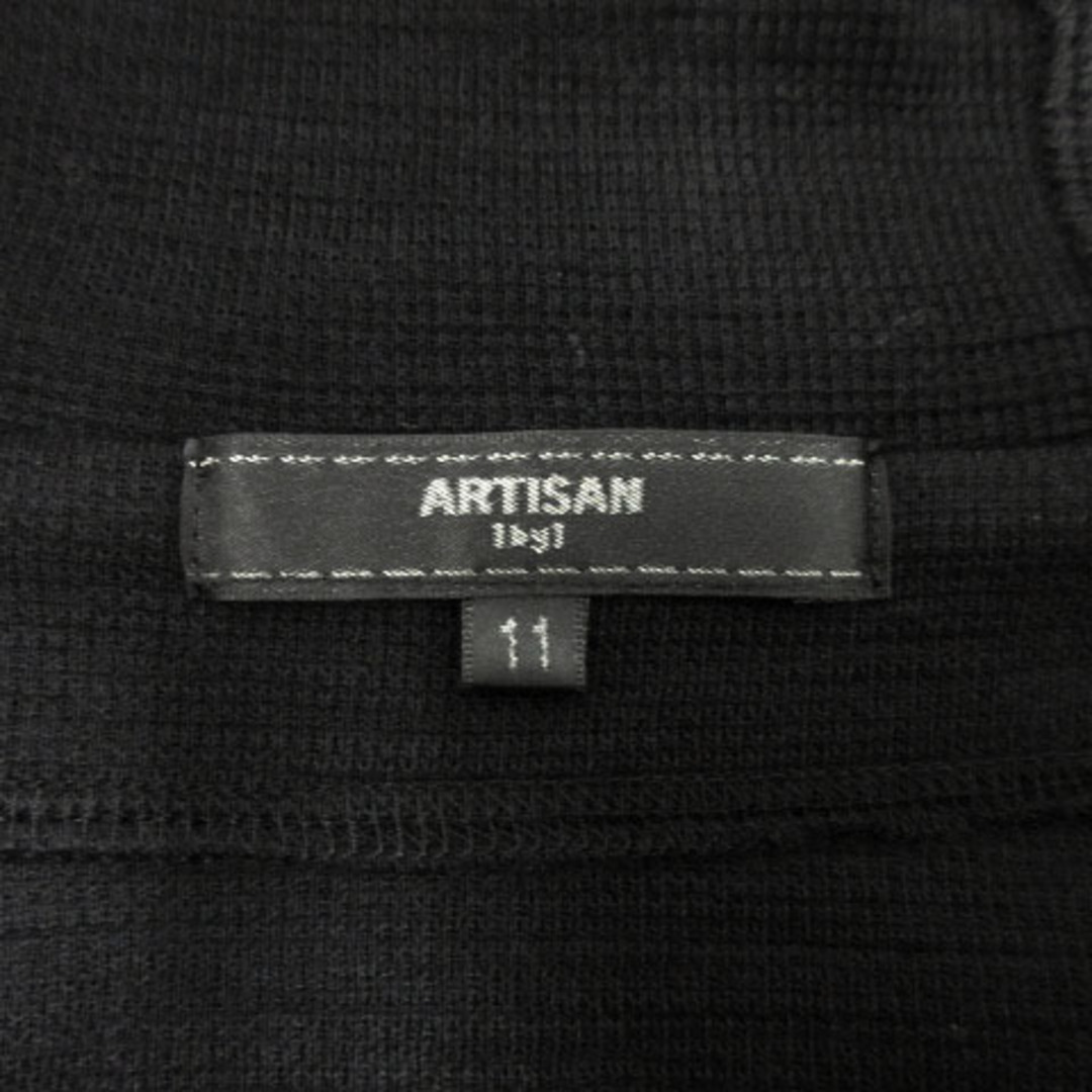 ARTISAN(アルティザン)のアルチザン コート フーディー 袖ロールアップリボン留め リボン 黒 11 レディースのジャケット/アウター(その他)の商品写真