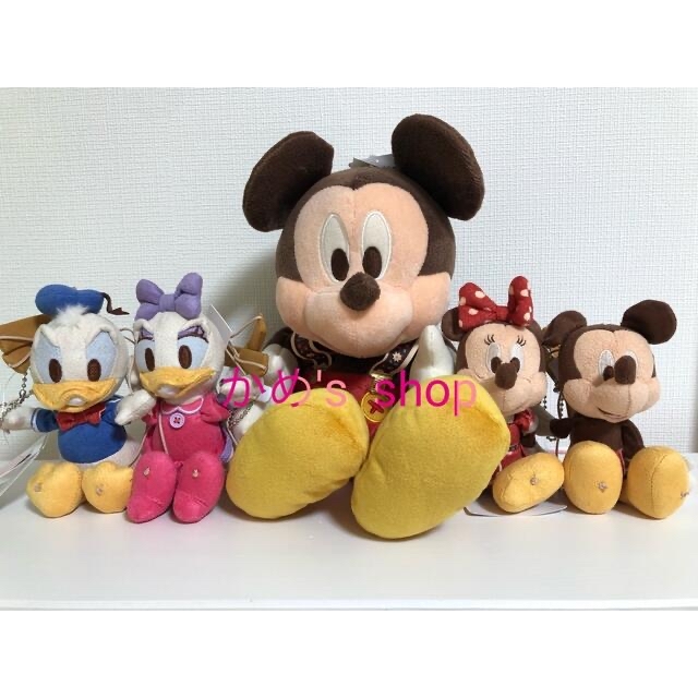誠実 ディズニー 37周年 ぬいぐるみ 5点セット - キャラクターグッズ