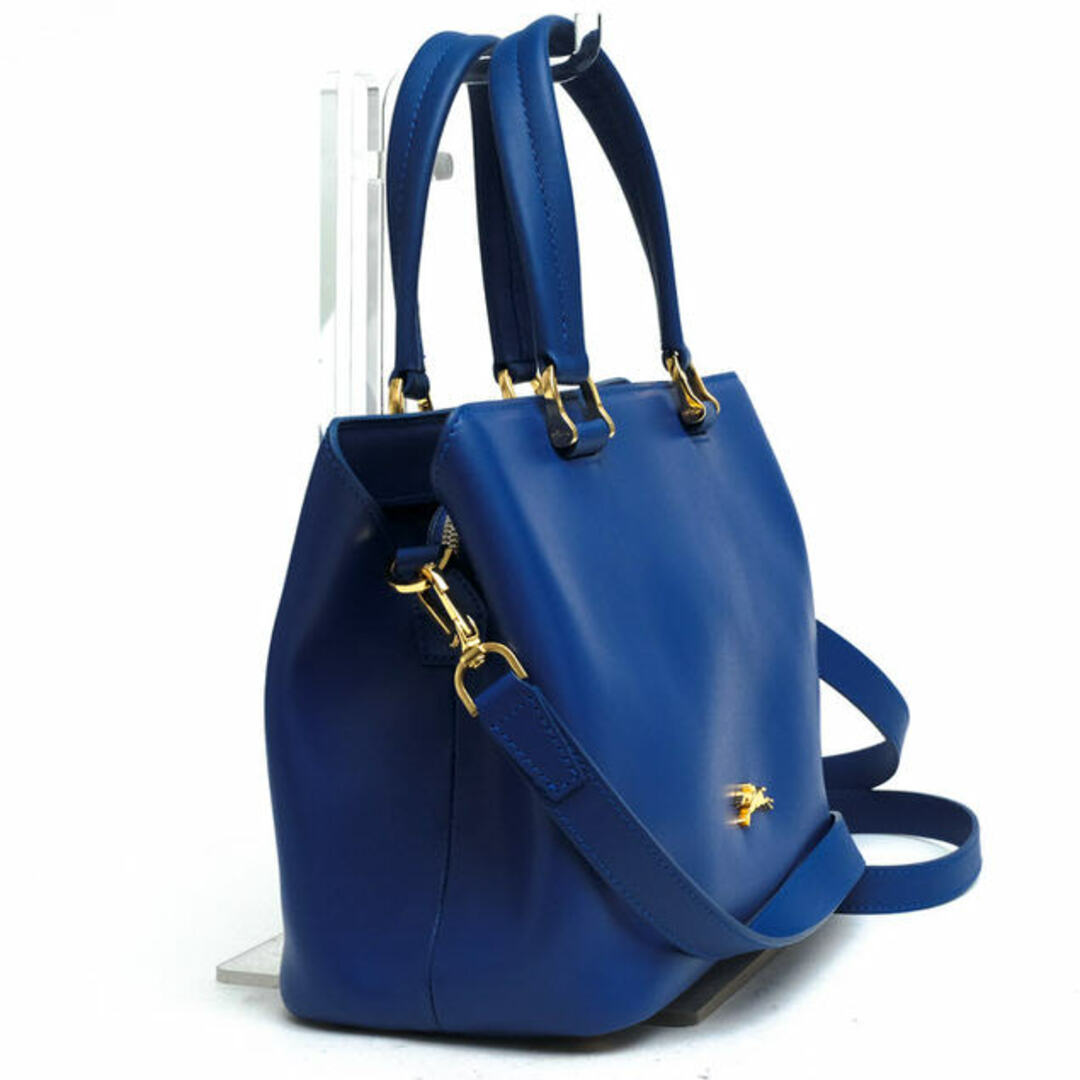 ロンシャン/Longchamp バッグ ハンドバッグ 鞄 トートバッグ レディース 女性 女性用レザー 革 本革 ブルー 青 HONORE オノレ404 2WAY ショルダーバッグ