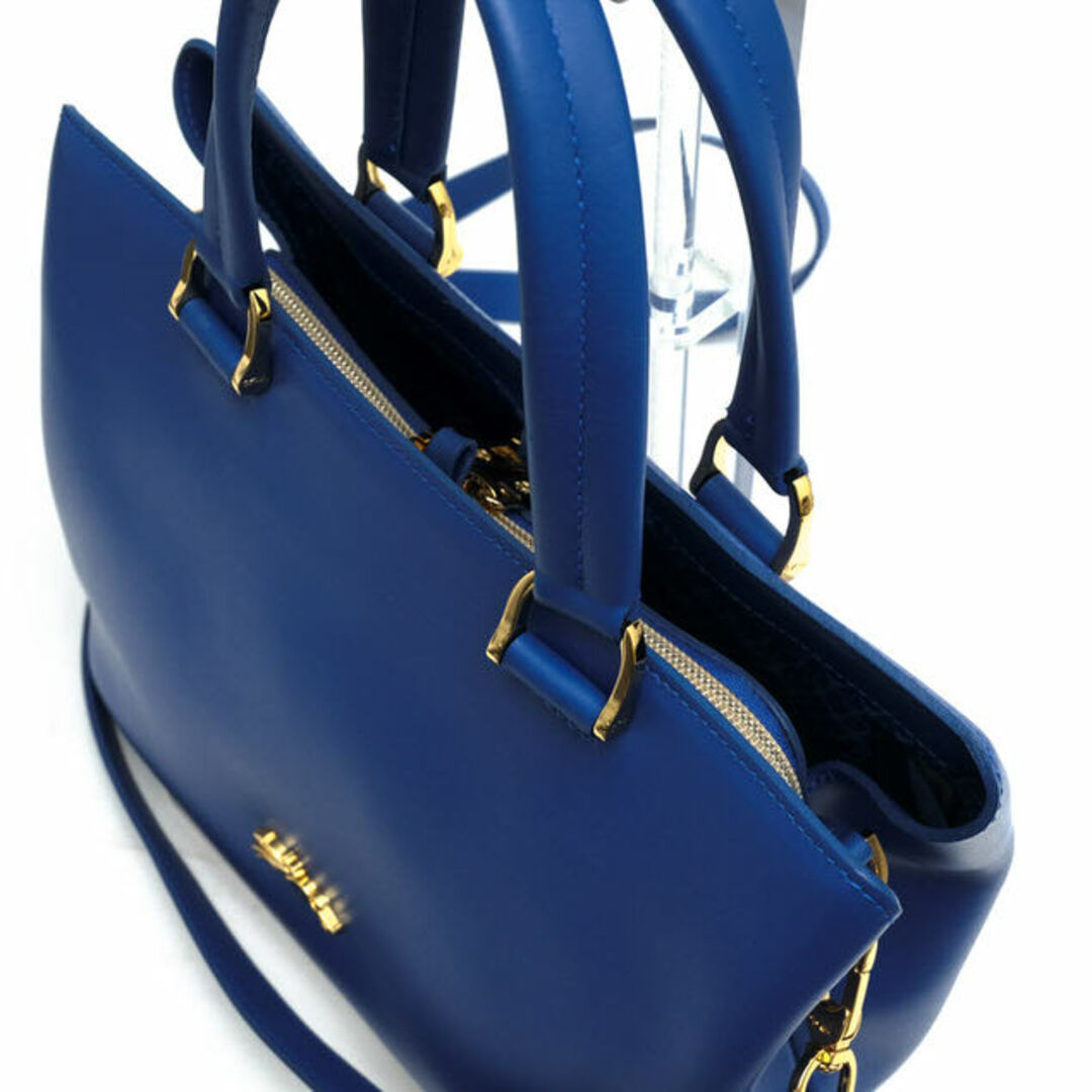 ロンシャン／Longchamp バッグ ハンドバッグ 鞄 トートバッグ レディース 女性 女性用レザー 革 本革 ブルー 青 HONORE  オノレ404 2WAY ショルダーバッグ