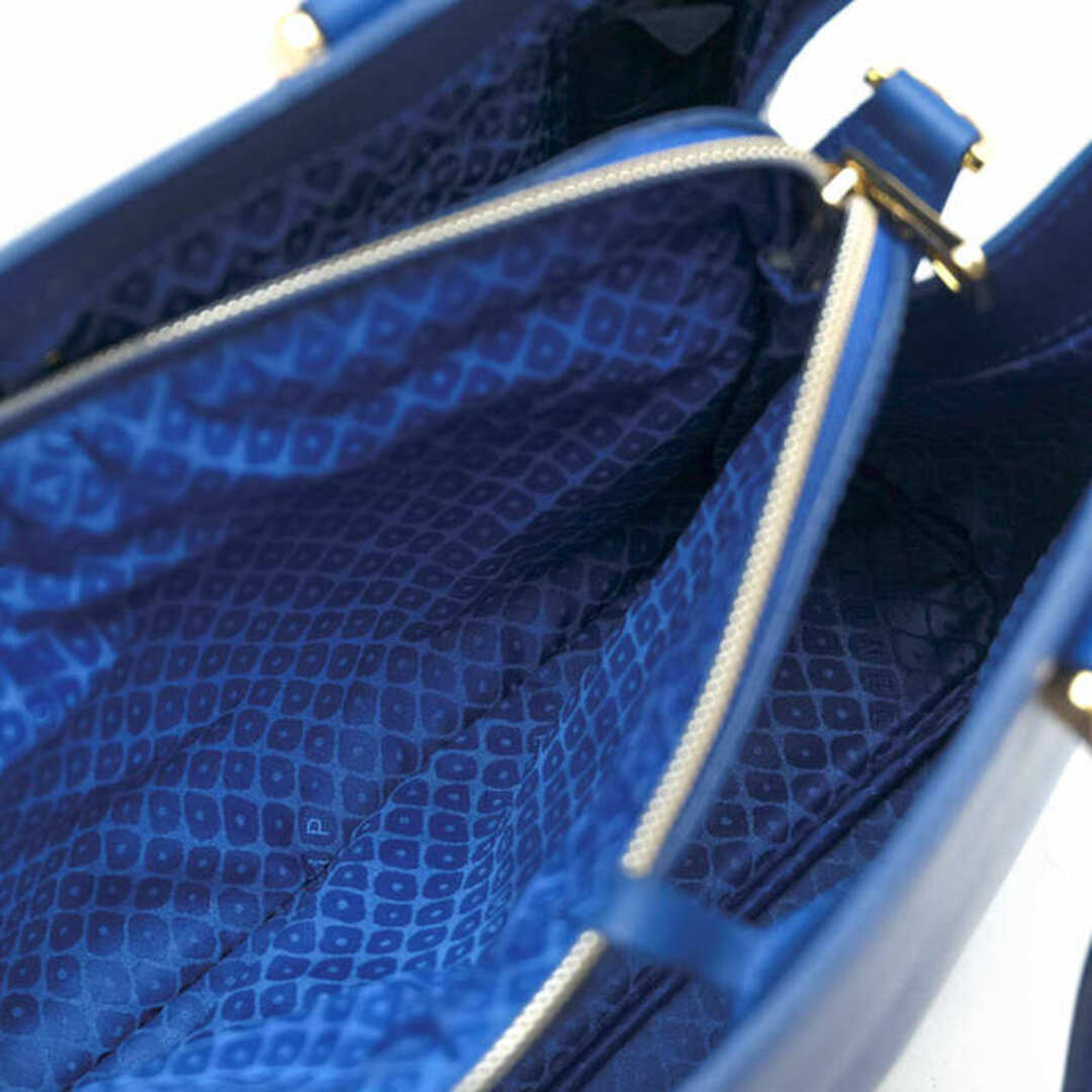 ロンシャン/Longchamp バッグ ハンドバッグ 鞄 トートバッグ レディース 女性 女性用レザー 革 本革 ブルー 青 HONORE オノレ404 2WAY ショルダーバッグ