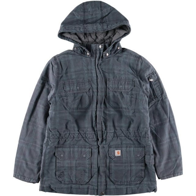 カーハート Carhartt チェック柄 ジャケット レディースL /eaa213036