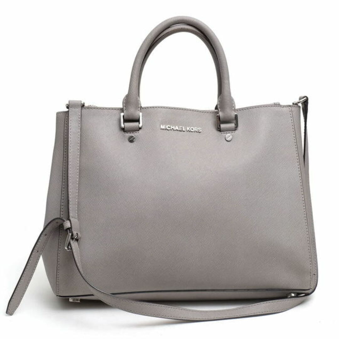 マイケルコース／Michael Kors バッグ ハンドバッグ 鞄 トートバッグ レディース 女性 女性用PVCレザー グレー 灰色  Medium Sutton Satchel Tote ミディアム M MD サットン サッチェル 2WAY ショルダーバッグ