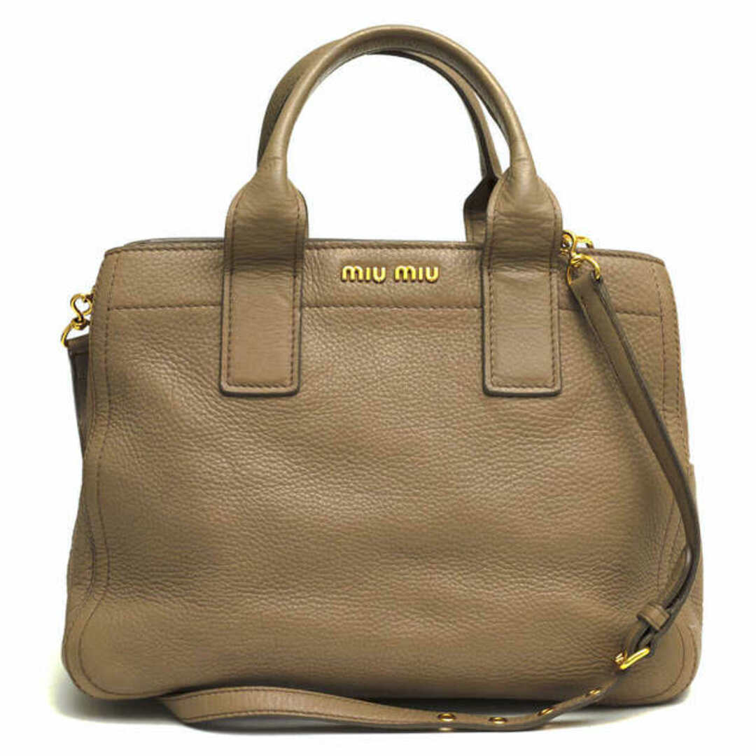 【美品】miumiu レザー2way ハンドバッグ