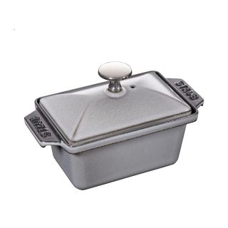 STAUB - staub ハーフ テリーヌ型 グレー ほうろう鍋 15×11cmの通販 by