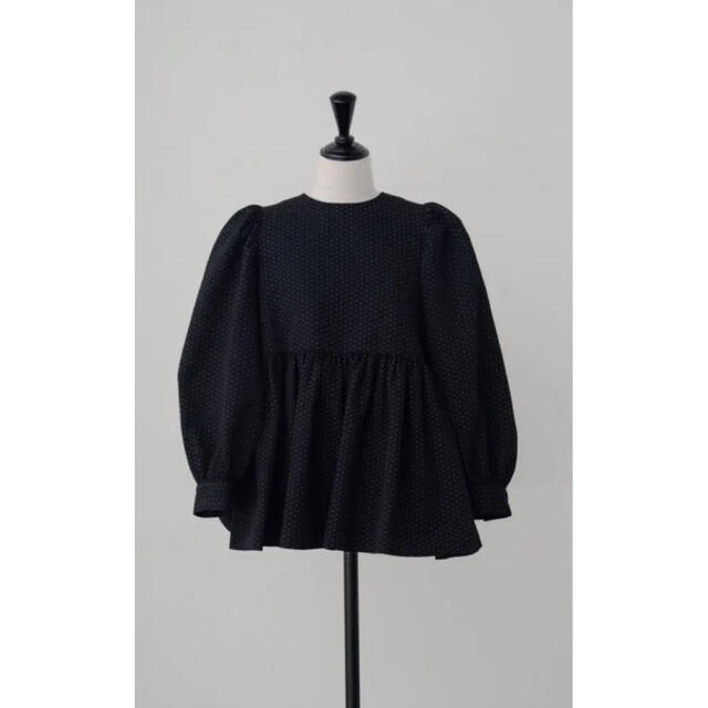 OHGA パターンブラウス 黒 OHGA PATTERN BLOUSE ブラック - www ...