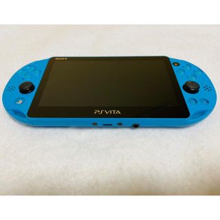 プレイステーションヴィータ(PlayStation Vita)のPSVita PCH-2000 ZA23 本体 アクアブルー 動作良好(家庭用ゲーム機本体)