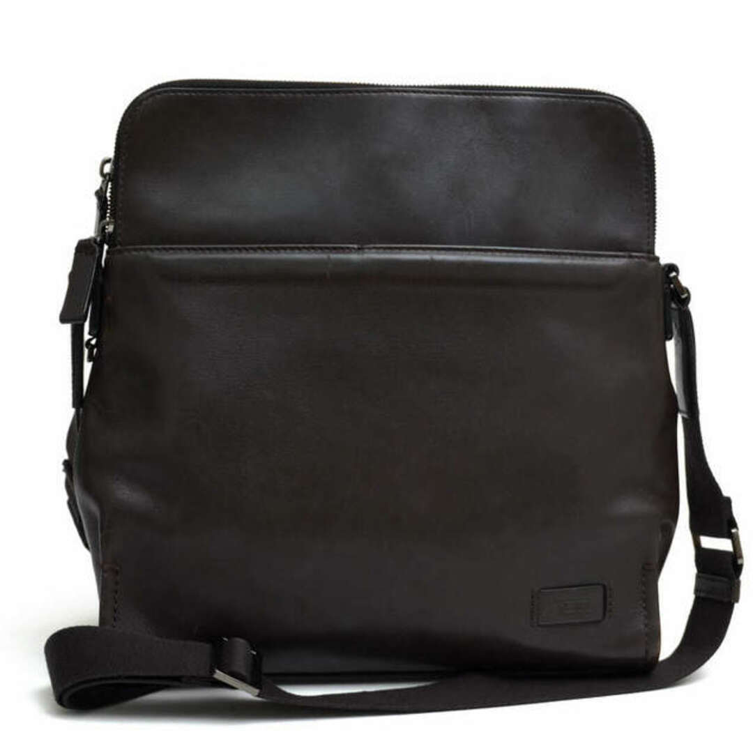 トゥミ/TUMI バッグ ショルダーバッグ 鞄 メンズ 男性 男性用レザー 革 本革 ダークブラウン 茶 ブラウン 63013B HARRISON STRATTON CROSSBODY ストラットン クロスボディ クロスボディ ボディバッグ