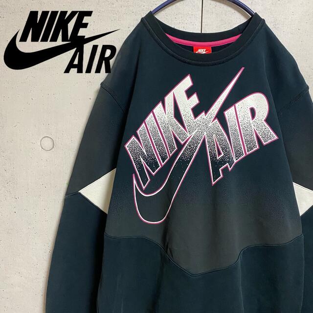 NIKE - NIKE/ナイキAIR レアデザイン デカロゴスウェット トレーナー L ...