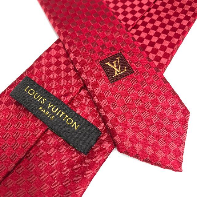 LOUIS VUITTON - 極美品✨箱付 ルイヴィトン クラヴァット・マイクロダミエ 9CM ルージュの通販 by Tie specialty  store｜ルイヴィトンならラクマ