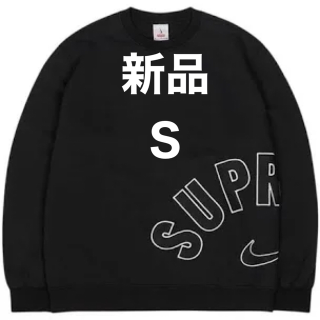 新品　Supreme Nike Arc Crewneck 黒 Sサイズ