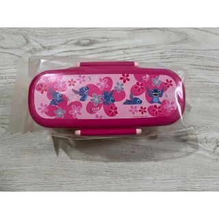 リロアンドスティッチ(リロ&スティッチ)の新品　ディズニー スリム2段弁当 リロ&スティッチ ピンク(弁当用品)