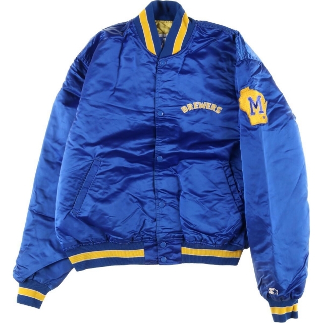 BREWERS スタジャンナイロンジャケット