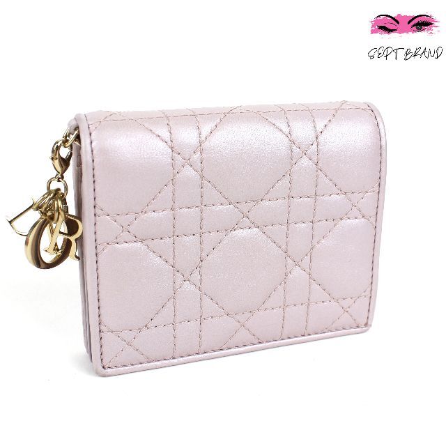 Christian Dior レディディオール 二つ折り 財布 ピンク 未使用品 - 財布