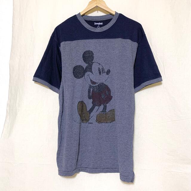 Disney(ディズニー)のDisneyland(USA)ビンテージアスレチックTシャツ メンズのトップス(Tシャツ/カットソー(半袖/袖なし))の商品写真