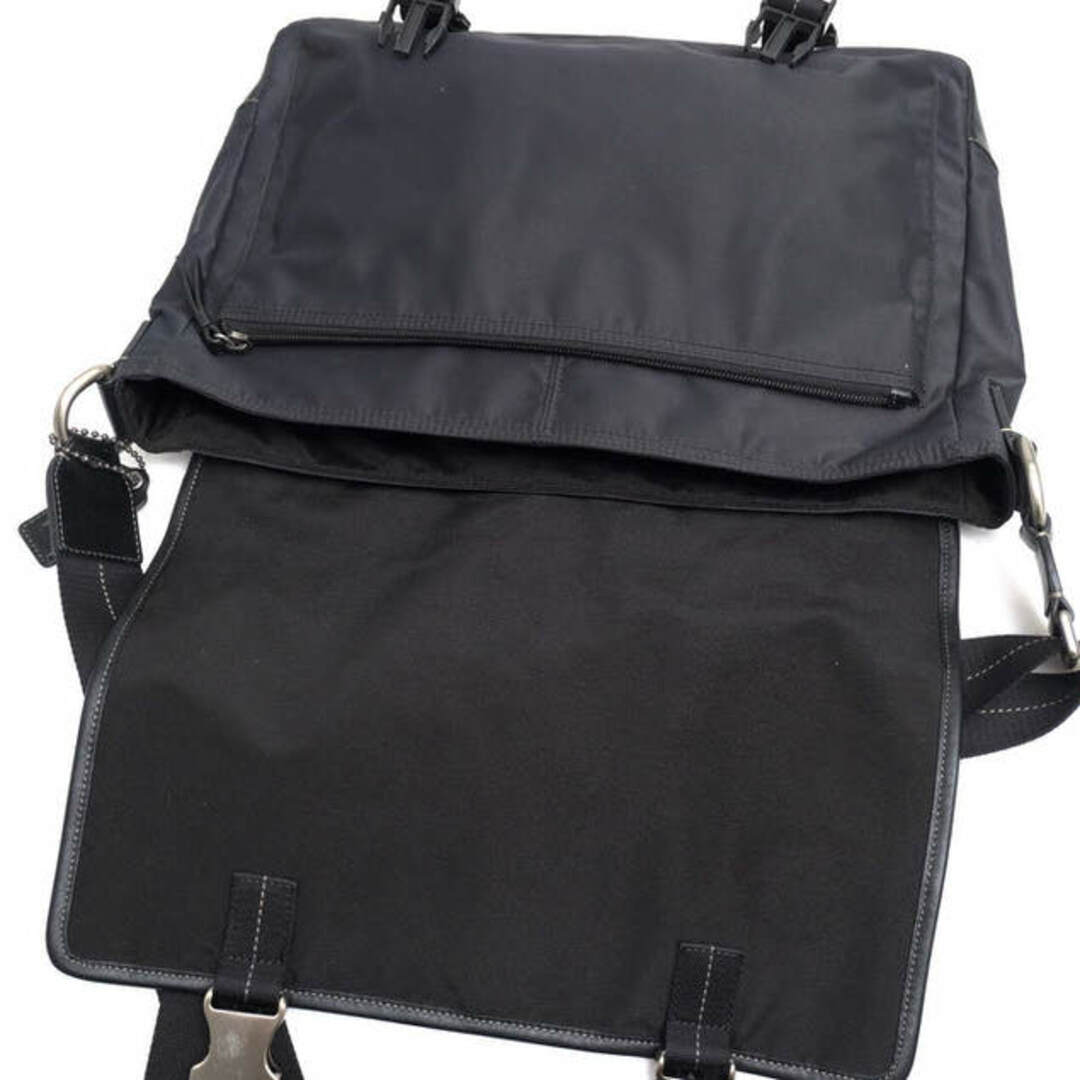 コーチ/COACH バッグ ショルダーバッグ 鞄 メンズ 男性 男性用ナイロン レザー 革 本革 ブラック 黒 F70680 Varick Nylon Messenger ヴァリック ナイロン メッセンジャー メッセンジャーバッグ ノートPC収納可