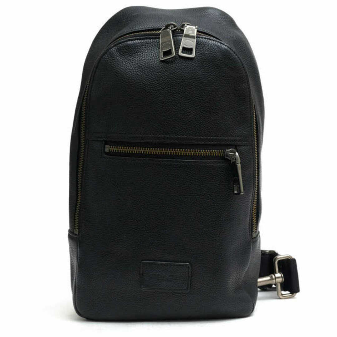 コーチ／COACH バッグ ショルダーバッグ 鞄 メンズ 男性 男性用レザー 革 本革 ブラック 黒  71709 Campus Pack キャンパス パック ボディバッグ シボ革 シュリンクレザー