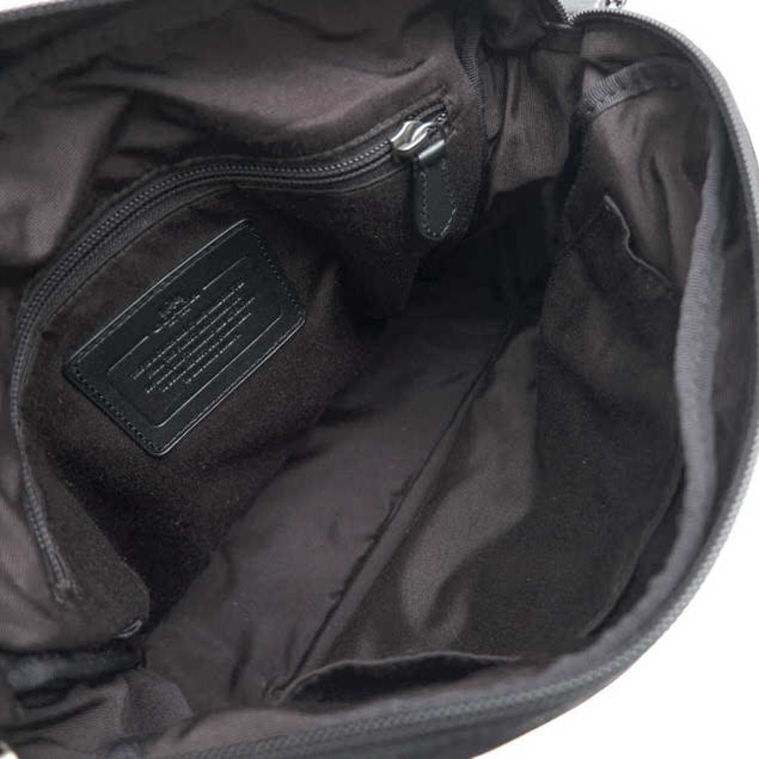 COACH(コーチ)のコーチ／COACH バッグ ショルダーバッグ 鞄 メンズ 男性 男性用ナイロン レザー 革 本革 ブラック 黒  F71552 Varick Map Bag In Leather ヴァリック パフォレイテッド レザー マップ バッグ フラップ式 メッセンジャーバッグ メンズのバッグ(ショルダーバッグ)の商品写真
