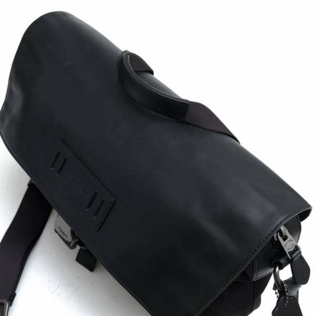 コーチ／COACH バッグ ショルダーバッグ 鞄 メンズ 男性 男性用ナイロン レザー 革 本革 ブラック 黒 F24673 TERRAIN BIKE  BAG MM テレイン バイク バッグ メッセンジャー パンチングレザー メッセンジャーバッグ