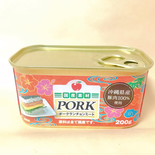 沖縄県産ポークランチョンミート　原料全て国産豚肉100%　24缶