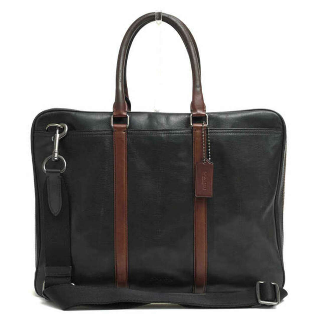 コーチ/COACH バッグ ブリーフケース ビジネスバッグ 鞄 ビジネス メンズ 男性 男性用レザー 革 本革 ブラック 黒 72053 Metropolitan Brief in Sport Calf メトロポリタン スポーツカーフ 2WAY ショルダーバッグ | フリマアプリ ラクマ