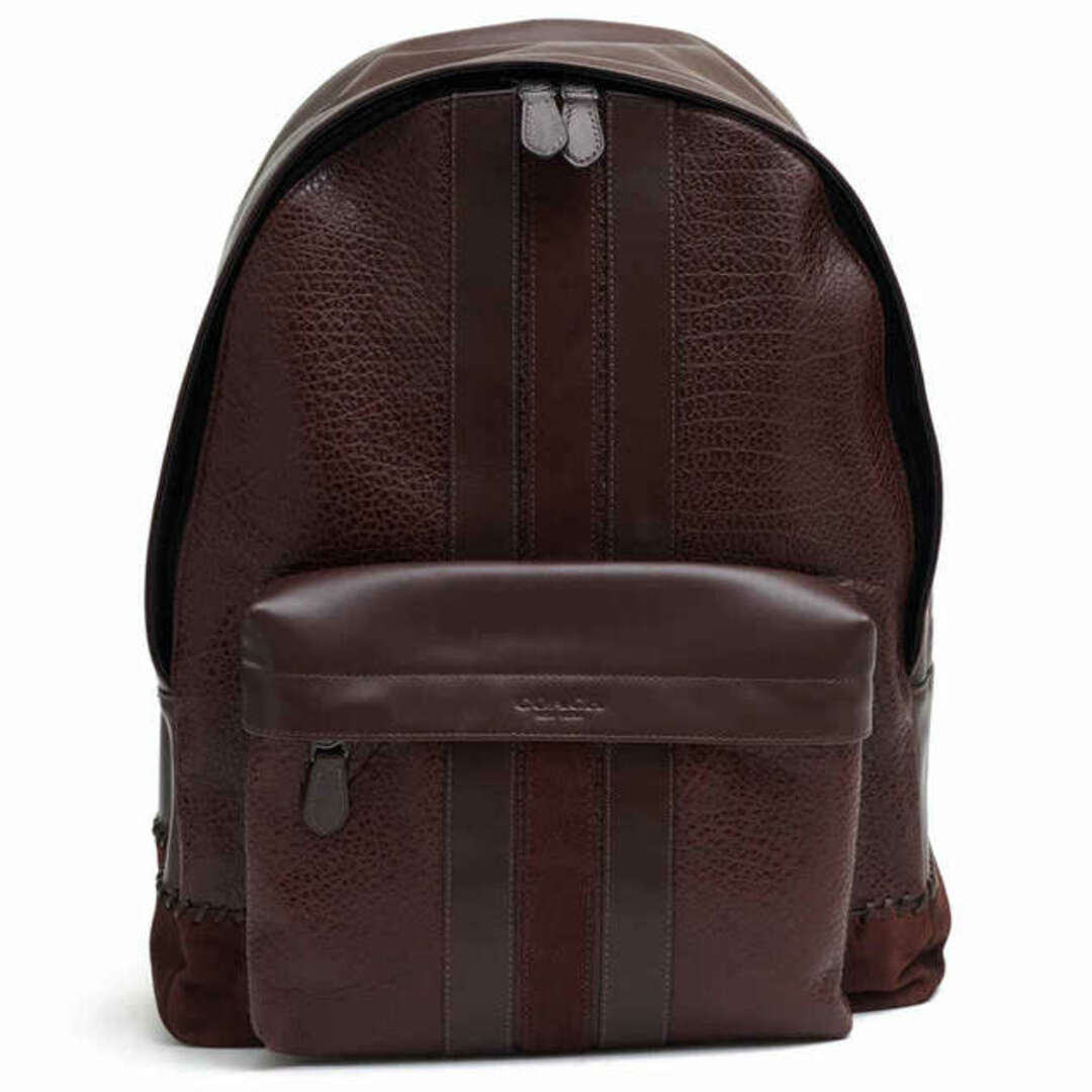 コーチ／COACH リュック バッグ バックパック メンズ 男性 男性用レザー 革 本革 レッド ブラウン 赤 茶  F11250 CHARLES BACKPACK WITH BASEBALL STITCH チャールズ ベースボール ステッチ バックパック シボ革 シュリンクレザー ノートPC収納可