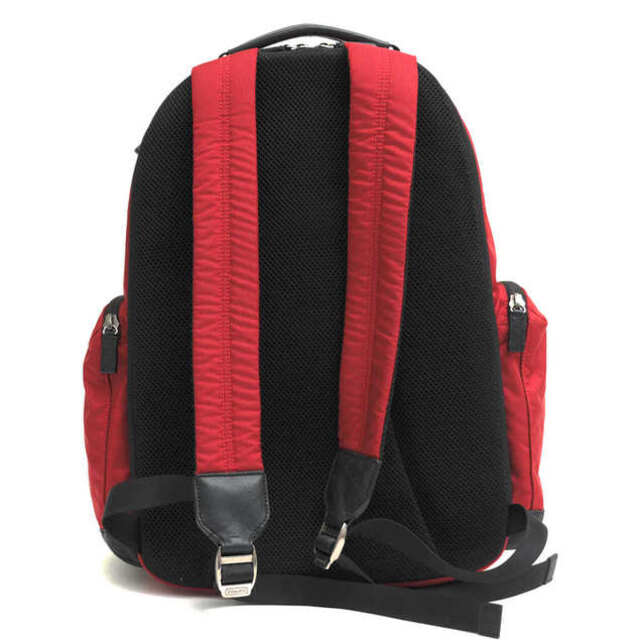 コーチ／COACH リュック バッグ バックパック メンズ 男性 男性用ナイロン レザー 革 本革 レッド 赤 F70574 VOYAGER BACK  PACK ボイジャー バックパック デイパック ノートPC収納可